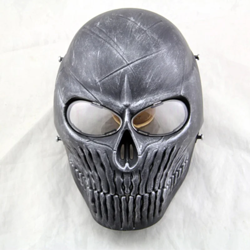 ZJZ03 тактический череп полный уход за кожей лица Защитная маска страйкбол с объективом Военная CS Wargame Пейнтбол Охота Хэллоуин вечерние Косплей