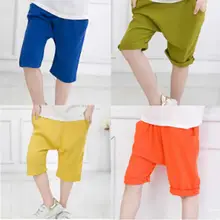 Детские летние шорты для мальчиков, новые хлопковые льняные штаны harlan для отдыха, 7 минут, Детские хлопковые штаны для мальчиков, Свободные мешковатые штаны, повседневные