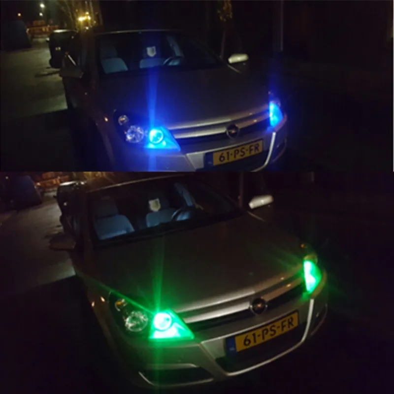 2 шт. RGB Canbus безошибочный автомобильный клиновидный светильник W5W T10 194 168 LED для