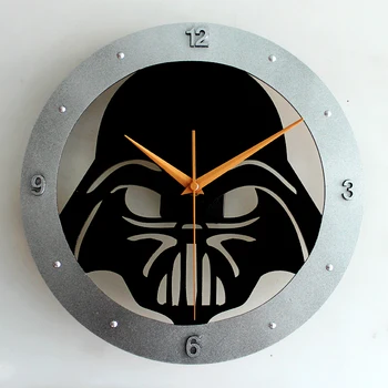 

Cartoon Star Wars Hanging Bell Bedroom Living Room Kids Room Mute Clock