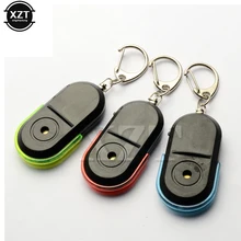 Красочный 1 шт. беспроводной анти-потеря сигнализации ключ искатель брелок для ключей с локатором свисток Звук светодиодный светильник вещи трекер