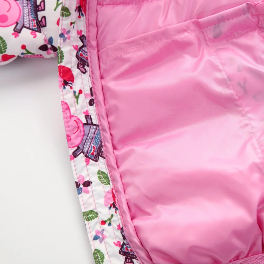Girls Clothing Jackets 2017 New Brand Baby Girls Winter Coats Children's Warm Outerwear Windbreakers Down Parka Cute Pig 2-12Y (19)