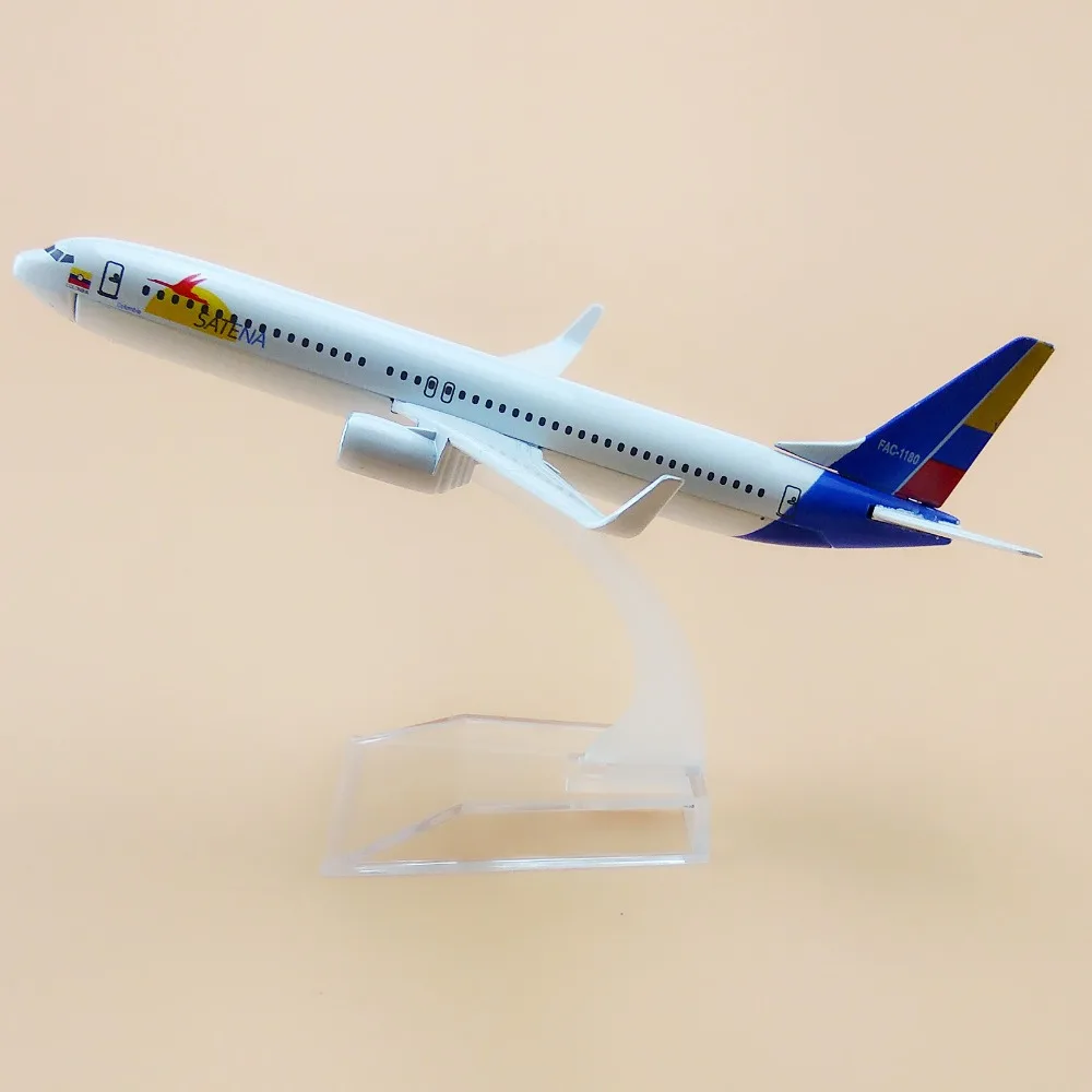 16cm Air Colombia SATENA Airlines Airplane Model Boeing 737 B737 800 Airways Plane Aircraft Free Shipping | Дом и сад