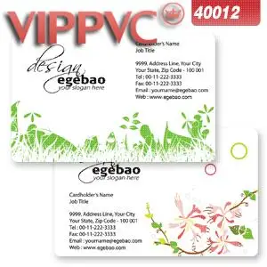 

a40012 One faced Pvc white plastic business card template for name card 0.38mm