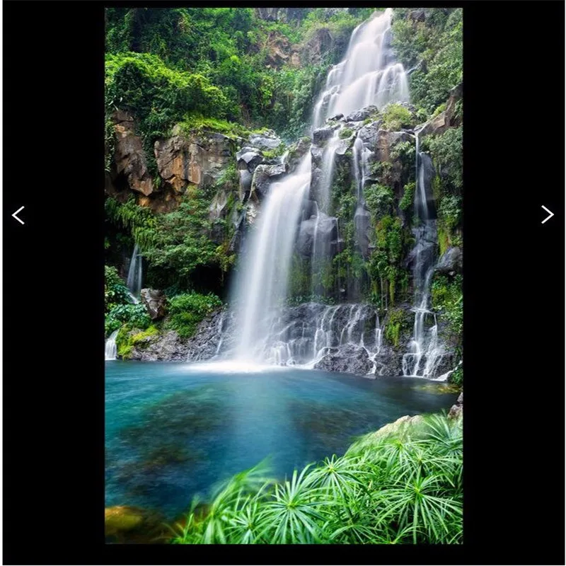 wall-paper-3d-art-mural-HD-waterfall-lake-grass-Restaurant-Hotel-wallpaper-Home-Decor-Modern-Wall (2)