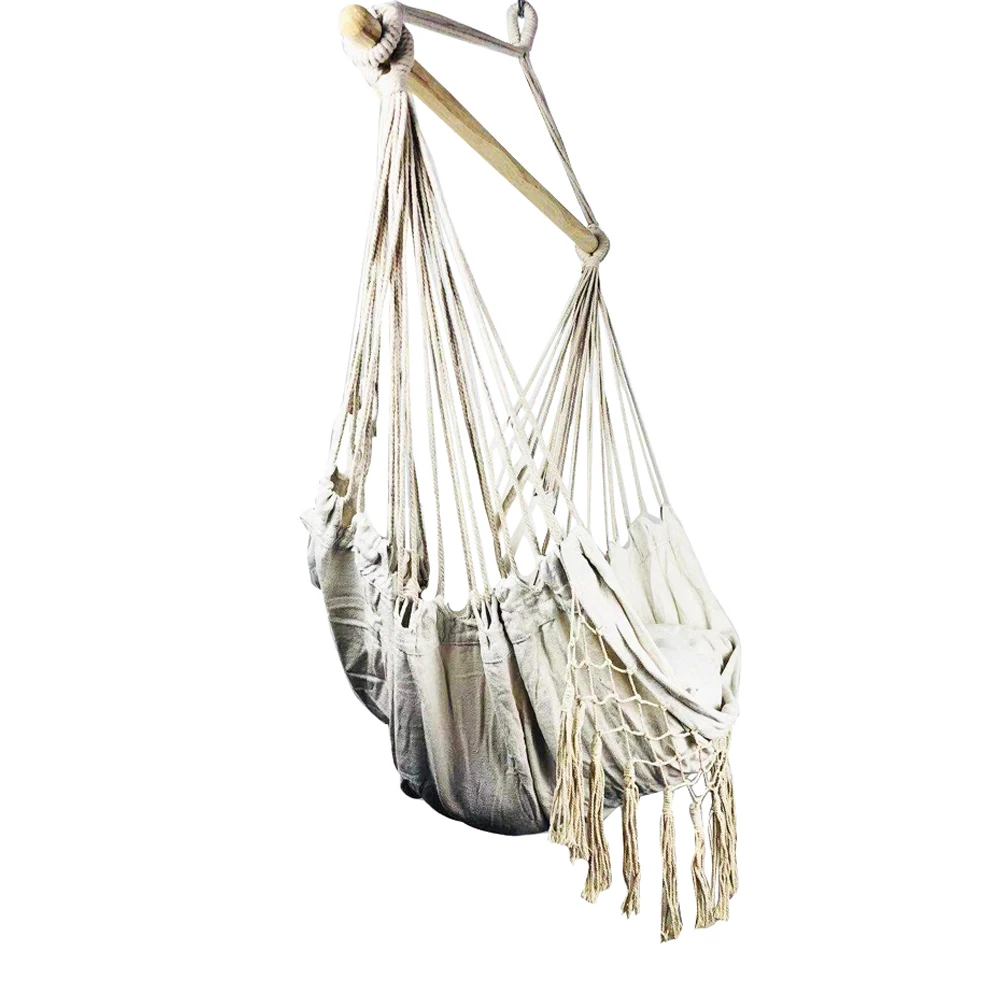 spesifikasi Nordic Style Jumbai Ayunan Hommock Lounge Kursi Goyang dengan Bantal Anak anak Orang Dewasa Patio Ayunan Kursi Kamar Garden Furniture