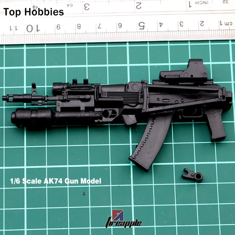 

1/6 Scale 4D Weapon Model AK74 Assembling Gun Model Toy F 12'' Soldier Action Figure