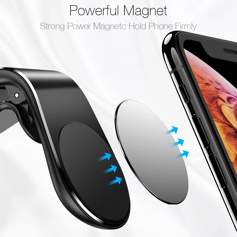 Металлический магнитный автомобильный держатель для телефона OnePlus 7 Магнитная