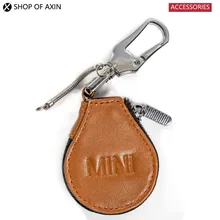 Дистанционный ключ дистанционного Fob кожаный чехол для ключей(черный, коричневый) для Mini Cooper Хардтоп Clubman Countryman R55 R56 R57 R58 R59 R60 R61