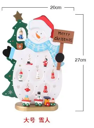 Деревянные елочные украшения Navidad decoraciones подарок на год Navidad Envio безвозмездно рождественские украшения деревянные для дома - Цвет: Large-A