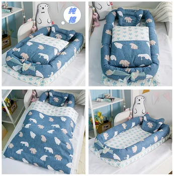 

Bed Pressure-proof Baby Bed In Bed In Bed New-born Foldable Portable Bionic Bed Bb Baby Travel Bed