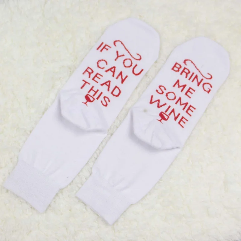 Смешная новинка подарочные говорящие носки если вы можете прочитать это принесите мне винные носки подарки для любителей вина женские крутые кляп бойфренд подарок