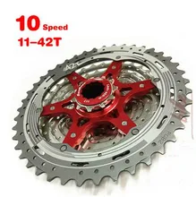 SunRace red CSMX3 11-40T / 11-42T 10 Speed MTB Bike Cassette Freewheel Wide Ratio bicycle mtb freewheel Cassette 11-40T/11-42T цена SunRace red CSMX3 11-40T / 11-42T 10 Speed MTB Bike Cassette Freewheel Wide Ratio bicycle mtb freewheel Cassette 11-40T/11-42T цены онлайн
