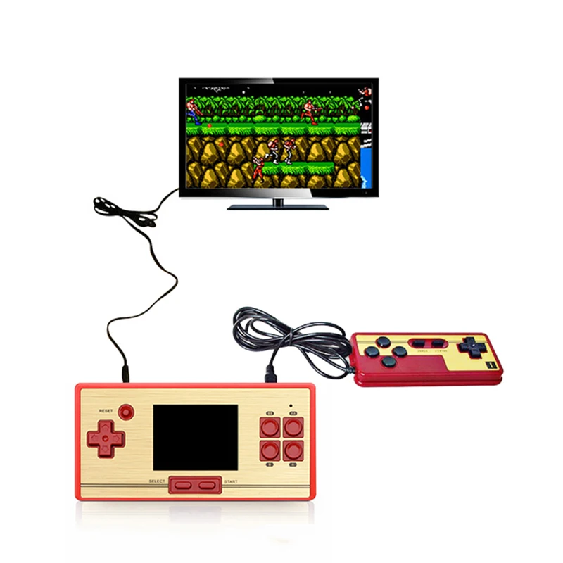 

Built-in 600 Games Retro Video Handheld Game Console+Gamepad 2 Players Doubles 2.7 Inch Color LCD Game Player