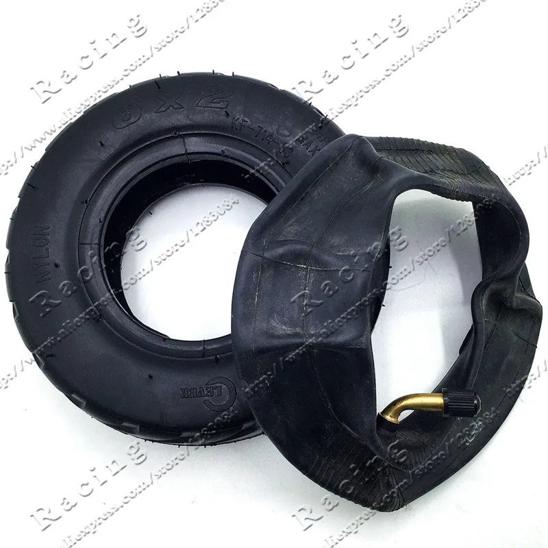 Scooter 6 inch 6X2" Tireand Inner Tube Set Fit for Electric Scooter Wheel Chair Truck F0 Pneumatic Wheel Trolley Cart Air