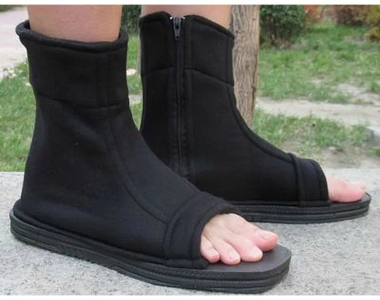 Zapatos de Anime para botas de Ninja, color negro y accesorios de disfraz para hombre y mujer - AliExpress