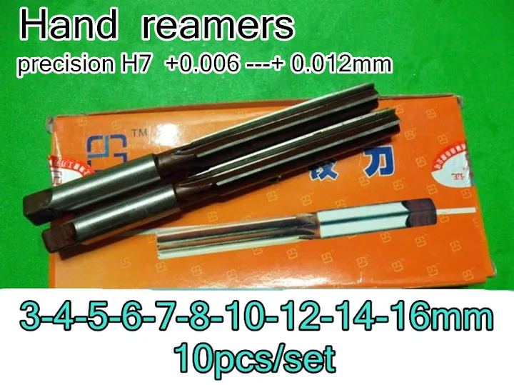 3mm 4mm 5mm 6mm 7mm 8mm 10mm 12mm 14mm 16mm 10pcs/set Hand reamers