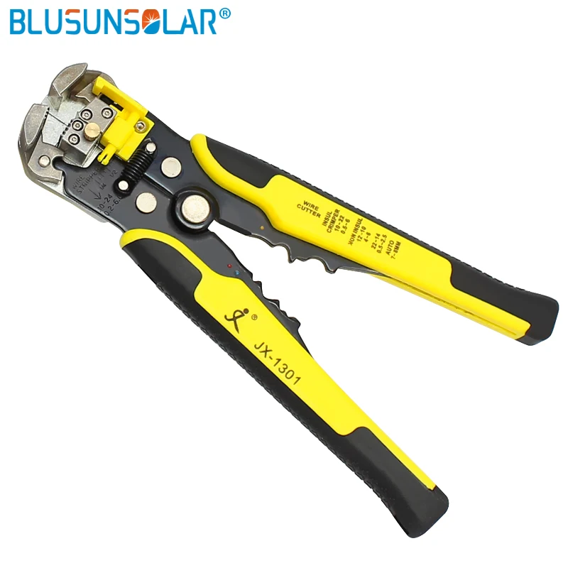 

Cable Wire Stripper Cutter Crimper Self-Adjusting Terminal Crimping Stripping Plier Tools for AWG24-10(0.2-6.0MM2)