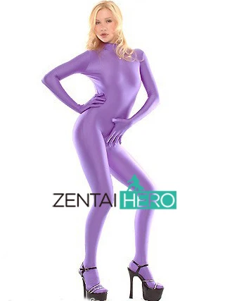 Free Shipping DHL Fashion Purple Color Lycra Spandex Leotard Sexy Zentai Catsuit MT196 Dropship
