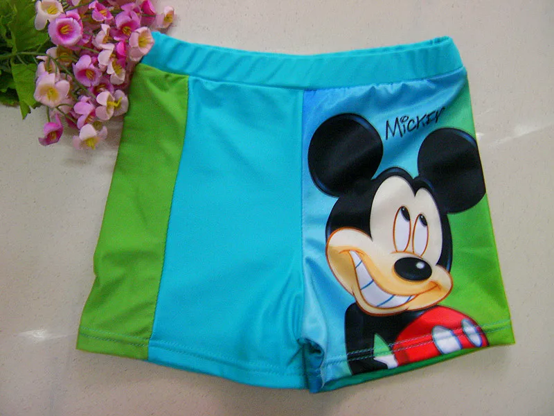 Retail Baby Boy Swim Trunks Blue Green Children Swimming Trunk Swimwear
