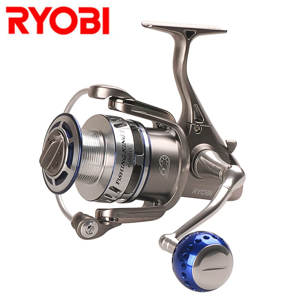 Рыболовная катушка RYOBI KING III 6000 8000 спиннинговая 6 + 1BB 5 0: 1 10 кг для ловли карпа в
