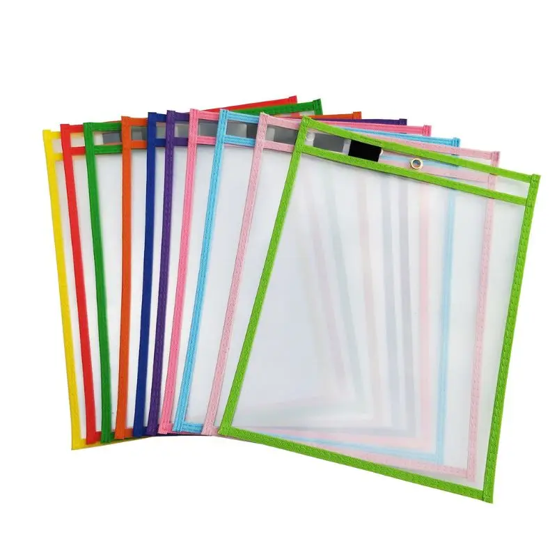 Прозрачный мешок для сухой щетки может быть использован повторно с ПВХ ПЭТ письма сухой мешок для протирания игрушки для рисования для детей взрослых