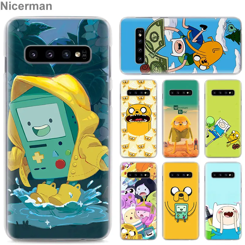 

cute Adventure Time Jake FINN Phone Cases for Samsung Galaxy S10e S10 Plus S8 S9 Plus S6 S7 Edge A40 A50 A70 M20 Case Coque