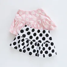 Обувь для девочек хлопковые брюки юбка Летний для малышки в горошек для девочек безопасности юбки ребенок юбки Шорты