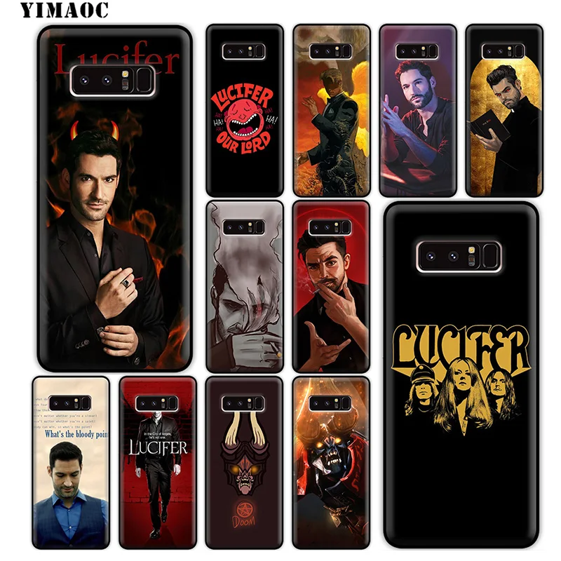 YIMAOC American TV Lucifer Soft Silicone Case for Samsung Galaxy S10 S10e S9 S8 Plus S7 S6 Edge J6 Cover |