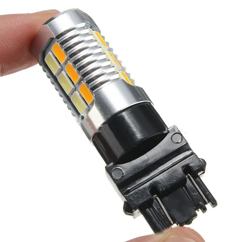 2X High Power 5730 Chip 3157 Dual Color Switchback SMD LED Tail BrakeLight Bulb (1)