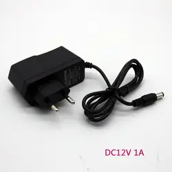 12V1A AC 100 В-240 В конвертер Мощность адаптер DC 12 В 1A 1000mA Питание адаптер ЕС Разъем DC 5,5 мм x 2,1 мм (2,5 мм) drive светодиодные полосы