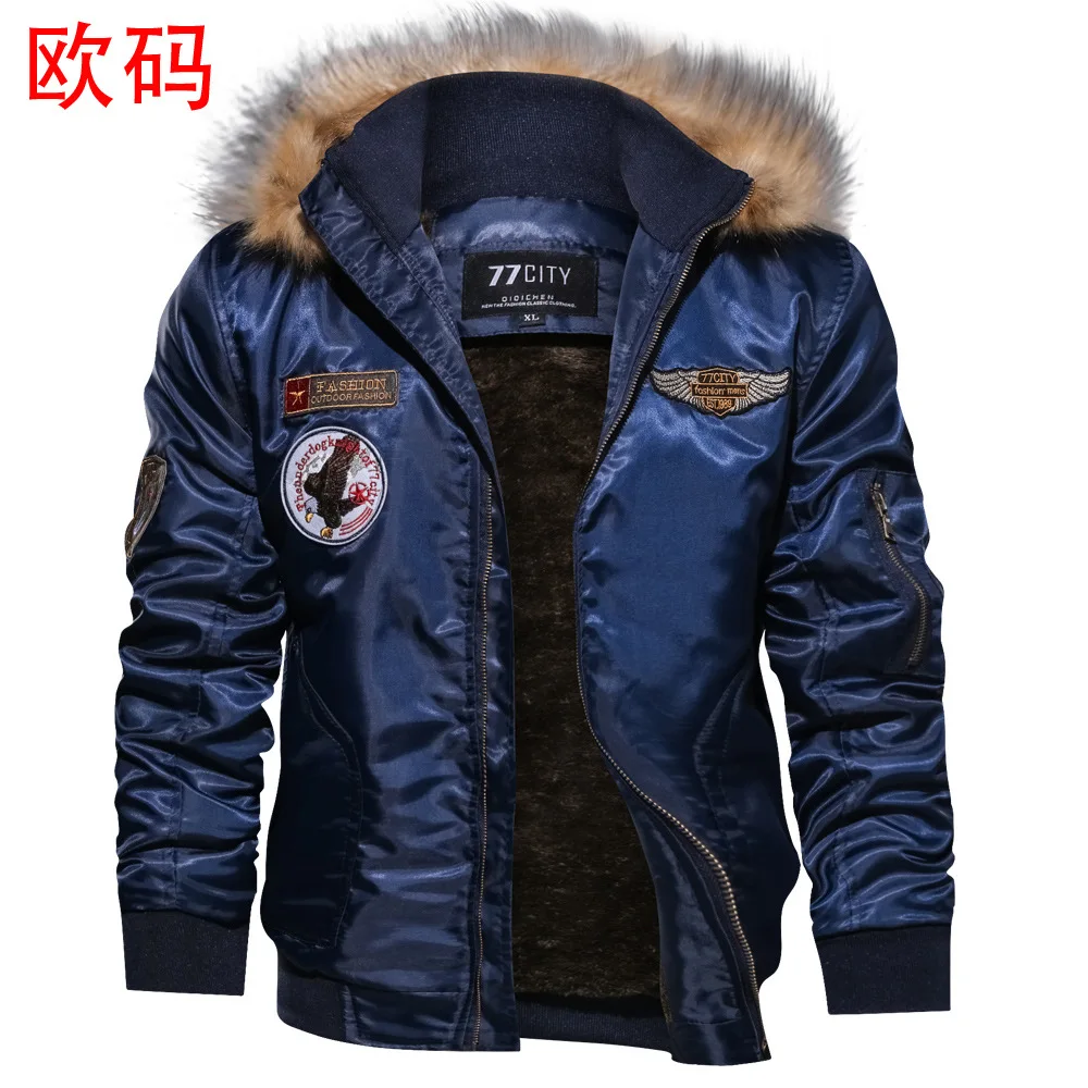 2018 Новый Jaqueta Masculino Militar Cross-border Express Amazon Ebaywish Европа-код 3d мужские зимние летная куртка Свободные