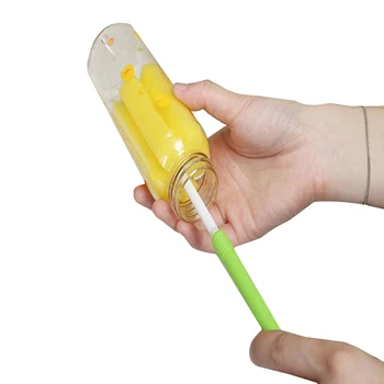 

Long Handle Milk Bottle Brush Nipple Brush Cleaning Tubes Pacifier Brushes Home Supplies Sponge Cup Brush