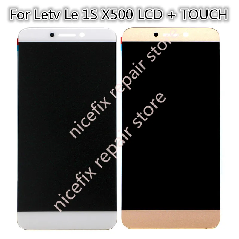 

gold white For Letv Le 1S Letv X500 LCD Display Touch Screen 100% New Digitizer Assembly Replacement Free Tools