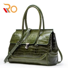 Повседневная женская сумка из коровьей кожи, большая женская сумка через плечо из кожи аллигатора, роскошные женские сумки-мессенджеры, женская сумка высокого качества, сумка-тоут