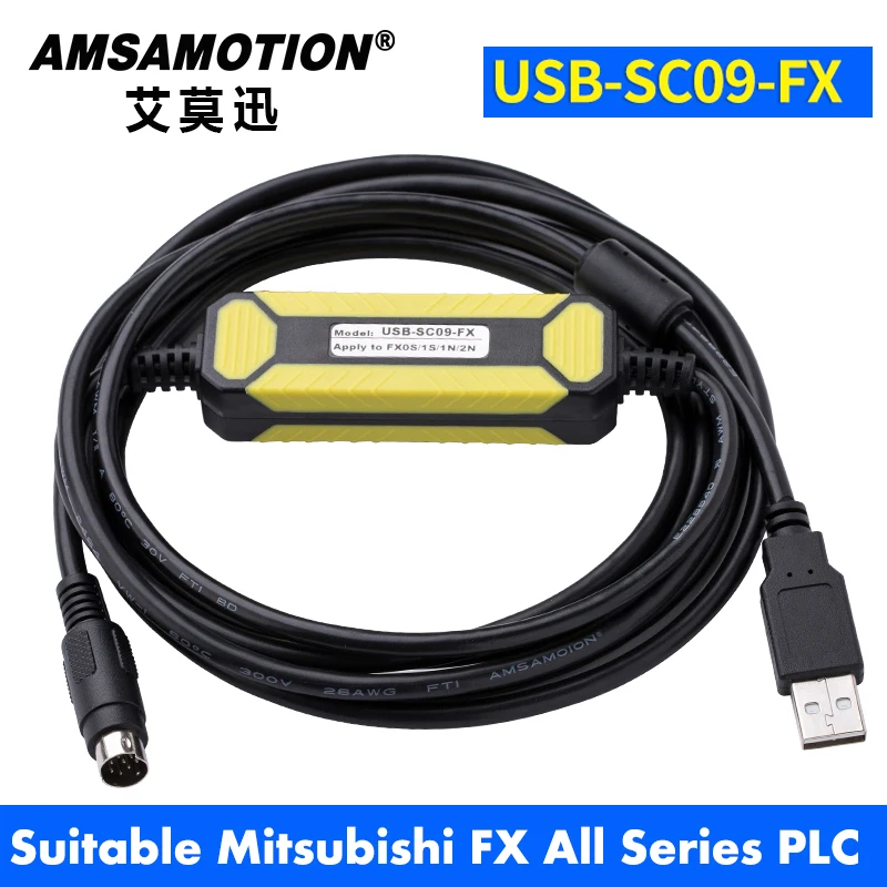 USB SC09 FX для Mitsubishi PLC программируемый кабель FX0N FX1N FX2N FX0S FX1S FX3U FX3G серия