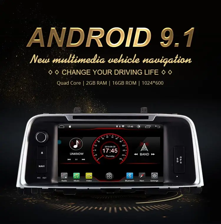 Flash Deal JDASTON Android 9.1 Car Multimedia DVD Player For KIA K5 OPTIMA 2015 2016 2017 2018 2 Din Car Radio GPS Navigation Stereo WIFI 1