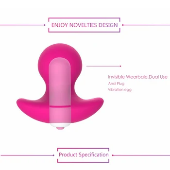 Invisible Wearable Vibrators Butt Plugs Adult Sex Toys For Men Women Waterproof Prostate Massager Vibrating Anal Plugs Sex Shop 4