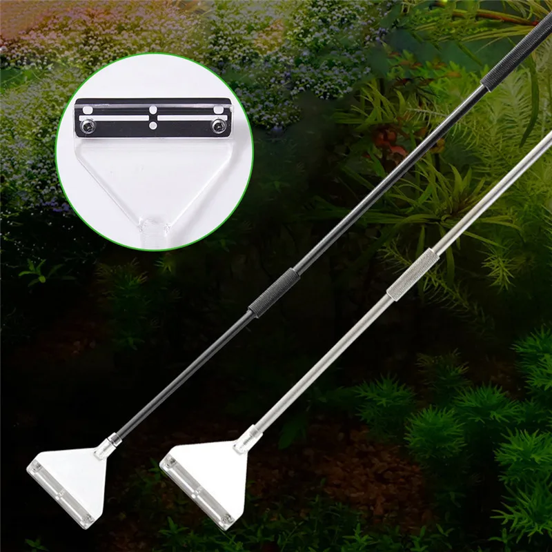 Aquatic Fish Tank Plants Scraper Aluminum Alloy Aquarium Algae Scraper