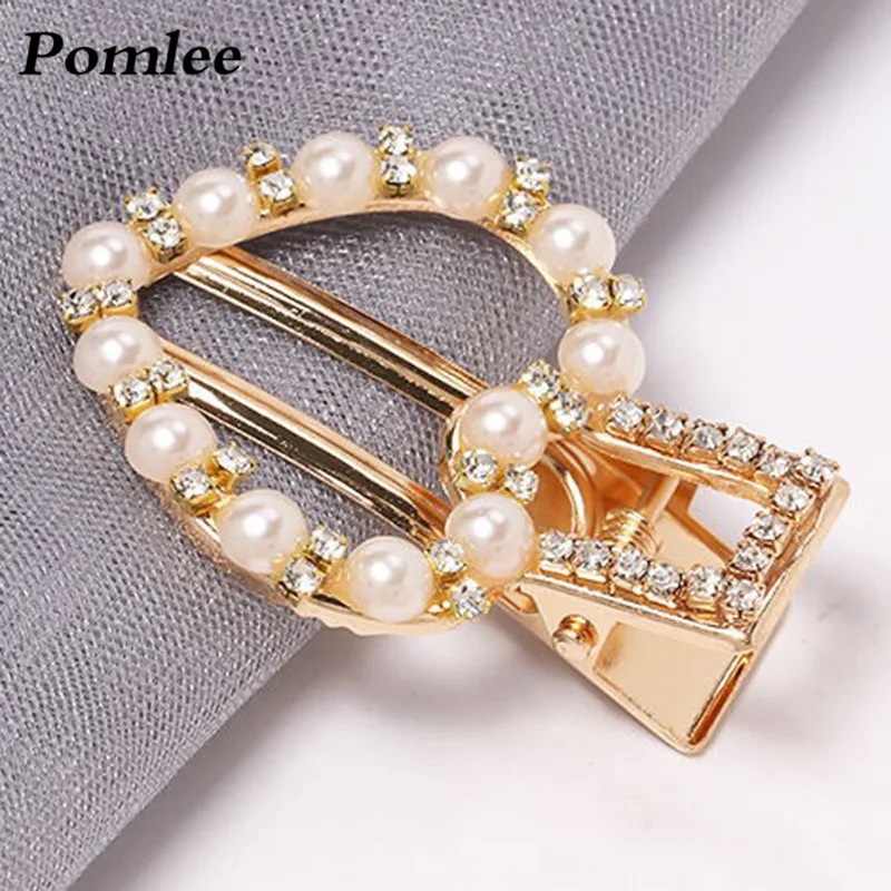 Pomlee в форме сердца Boho заколки для волос с искуственным жемчугом зажимы Для женщин
