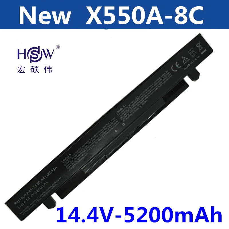 HSW ноутбук Батарея для ASUS A41 X550 X550A A450 ноутбука A550 F450 F550 F552 K450 P450 P550 R409 R510 X450 X452C|laptop