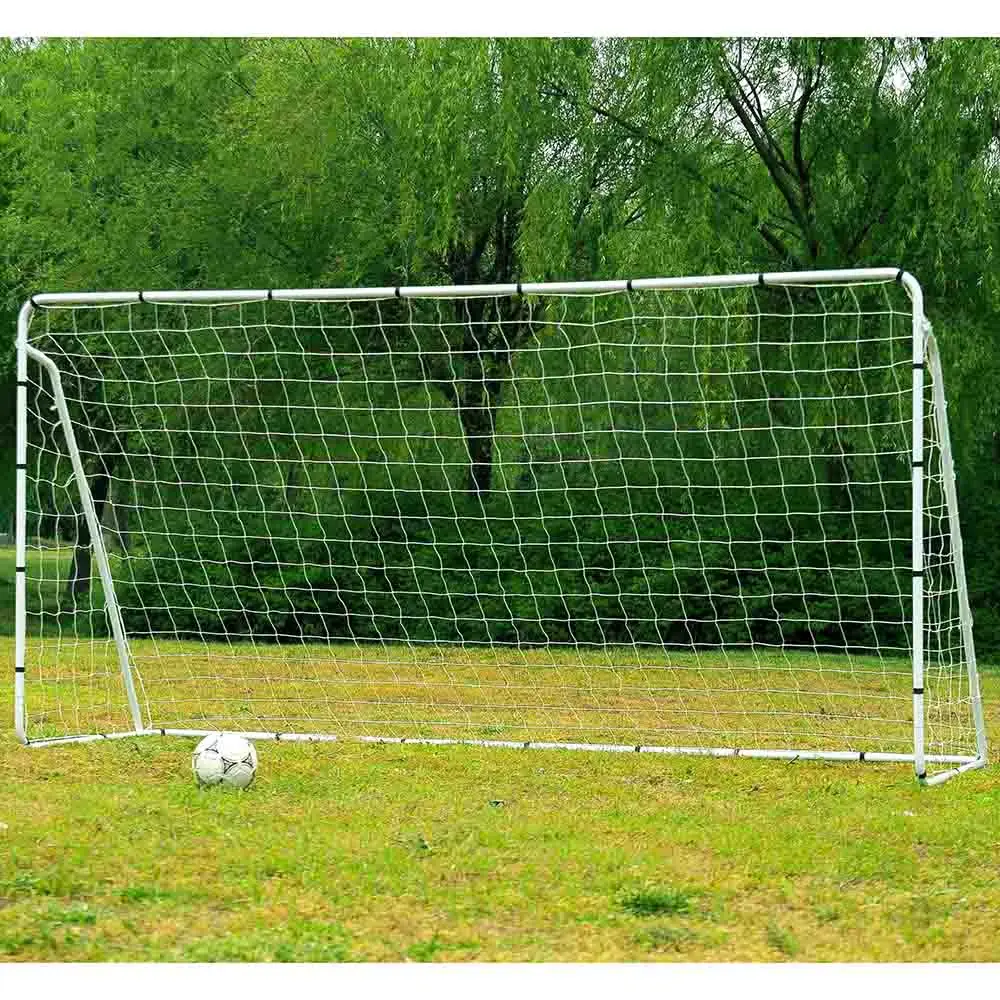 

365x182x120CM Steel Tube Soccer Goal Training Set White