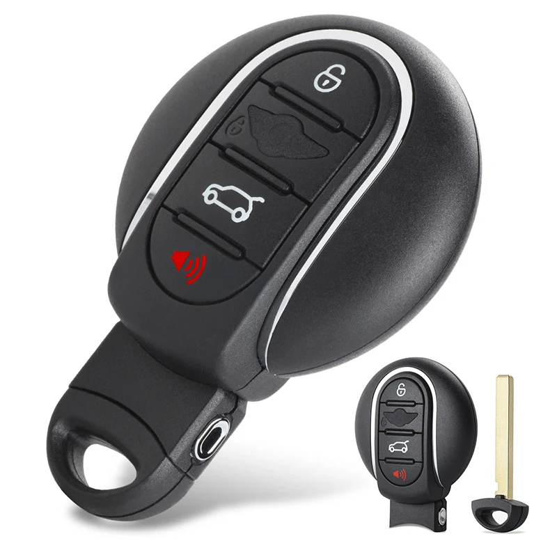 KEYECU 10x 315/ 434MHz FCC ID:NBGIDGNG1 Model: IDGNG1 Smart 3+1 4 Button Remote Car Key Fob for BMW Mini Cooper Clubman