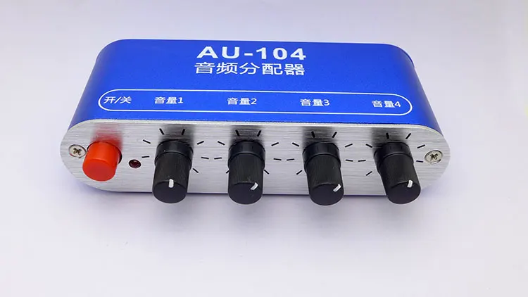 

Stereo Audio Signal Distributor 1 In 4 OUT Headphone Amplifier Distributor