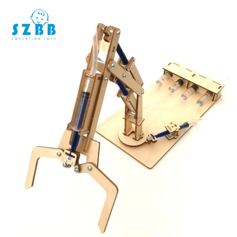 

SZ STEAM DiyHydraulic machinery arm Developing Intellectual STEM Toy Science Experiment Kit kids Lab Set Birthday Gift SZ3366
