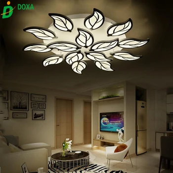 

LED Ceiling Light Fixture LED leaf Lustre Light White Lightings Large Flush Mounted LED Ceiling Lamp for dining sitting bedroom