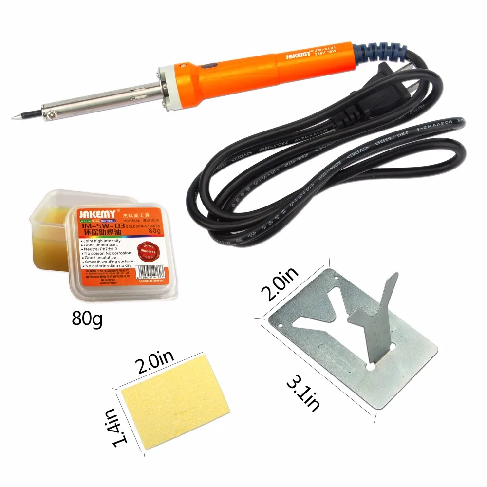 JAKEMY 23 in 1 Adjustable Temperature Electric Soldering Iron Kit Soldering Tool Portable Repair Tool Set Electronic Components JAKEMY 23 in 1 Adjustable Temperature Electric Soldering Iron Kit Soldering Tool Portable Repair Tool Set Electronic Components