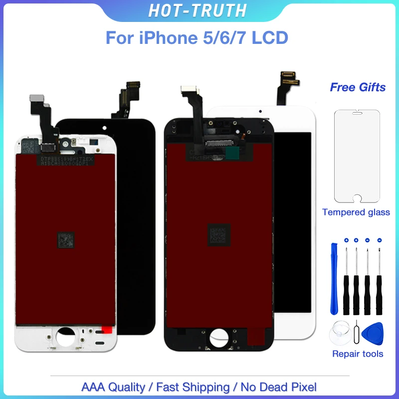 a Lcd Digitizer For Iphone 7 8 Oem Display Replacement For Iphone 5s 6 6s Lcd Touch Panel Sensor Screen Complete Pre Assembly Mobile Phone Lcd Screens Aliexpress