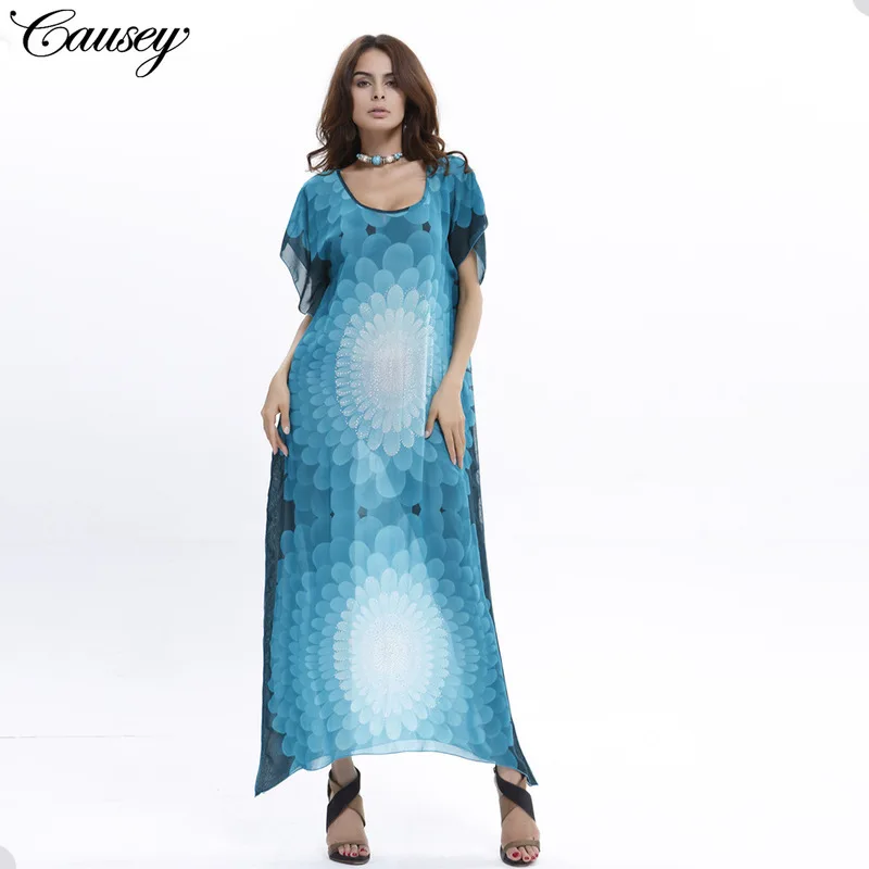 

Beach Beachwear Saida De Praia Summer Cape On The Robe Wrap Dress Swimwear Women Cover Up Star Fan Nepal Drills Very Big Bat