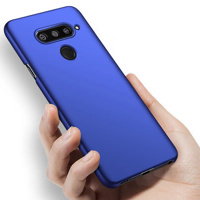 

Luxury Simple Full Cover Protective Shockproof Phone Cases For LG V40 Ultra Slim Hard PC Cover For LG V40 Case Coque Capa Fundas